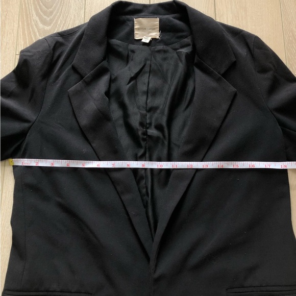 VTG Urban Outfitters Silence + Noise Minimalist Black Blazer Jacket Made in USA - Picture 8 of 10